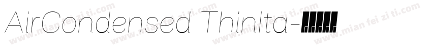 AirCondensed ThinIta字体转换
